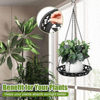 Enhon 2 Pack Plant Hanger, 12 Inch Metal Hanging Planter - Image 4