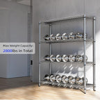 2800 LBS 59" W 4 Tier Storage Shelves Rack Metal Wire Shelving Unit, Storage - Image 7
