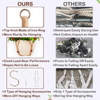 Macrame Plant Hanger Indoor Set, Hanging Planters - Image 5