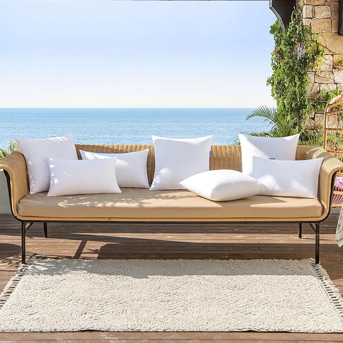 MIULEE Outdoor Pillows 12x20 Pillow Insert Throw Pillow Insert, Water-Resistant - Image 6
