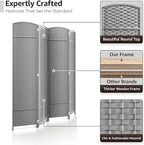 Sorbus 4 Panel Room Divider 6 ft. Tall - Image 3