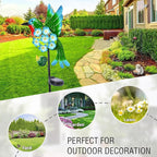 Solar Lights Outdoor Decorative Metal Solar Hummingbird Waterproof LED Metal - Image 4