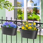 MADHOLLY Railing Planter with Drainage Holes - Image 7