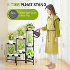 8 Tier Plant Stand Indoor, Tiered Plant Stand Outdoor - Image 3