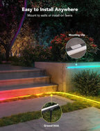 Govee Outdoor Neon Rope Lights, 65.6ft RGBIC IP67 Waterproof Outdoor Decorations - Image 6