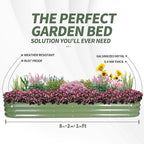 1MORE Galvanized Raised Garden Bed- Planter Garden Boxes Outdoor, Raised Beds - Image 8