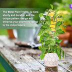 17.5 Inch Indoor Plant Trellis for Climbing Plants, Small Metal Garden Trellis - Image 5