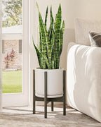 Adjustable Plant Stand Indoor, Bamboo Plant Stand Fits 8 9 10 11 12 Inches by Gentingbro