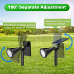 Solar Lights Outdoor Waterproof 180° Adjustable Landscape Spot Lights - Image 2