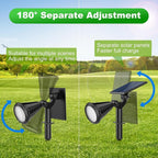 8 Pack Solar Spot Lights Outdoor Waterproof 180 Adjustable Solar Powered - Image 2