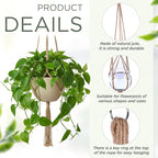 EBOOT 2 Pack 33 Inch Large Macrame Plant Hanger Rope to Hang Flower Pot Plant - Image 3