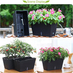 Window Box Planter 6 Pcs, 12.1 Inches Self Watering Plant Pots Rectangle Flower - Image 5