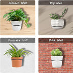 2 Pack 5 inch Flower Pot Holder Ring, Flower Pot Holder Ring Wall Mounted Set - Image 7