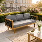 Christopher Knight Home Rosie Acacia Wood Outdoor Daybed Sofa - Image 4
