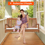 Tangkula 2 Person Hanging Porch Swing, Outdoor Bench Swing - Image 9