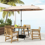 Tangkula 42.5" Acacia Wood Outdoor Dining Table - Image 5