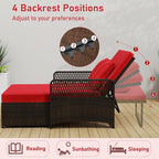 RELAX4LIFE Wicker Patio Outdoor Daybed - Image 4