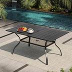 VINGLI 59" Rectangle Patio Table - Image 2