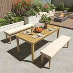 Wisteria Lane 3 Pieces Acacia Patio Dining Set - Image 7