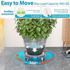 VANCASTLE Plant Caddy Plant Stand - Image 4