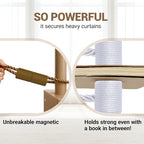 Hion Magnetic Curtain Tiebacks Dark Brown 2pcs, Curtain Tiebacks Buckles - Image 5