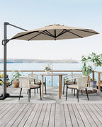 GarveeLife 10FT Patio Umbrella Outdoor Large Cantilever Umbrella Market Sun - Image 7