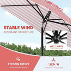 Tempera Patio Market Outdoor Table Umbrella - Image 6