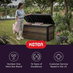 Keter Signature Collection 150 Gallon Resin Deck Box Organization and Storage - Image 11