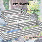 Outsunny Galvanized Raised Garden Bed, - Image 4