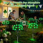 HELESIN St Patricks Day Decorations, 4 Pack St Patricks Day Outdoor Solar Lights - Image 7