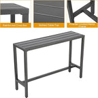 Outdoor Patio Bar Set, Bar Height Patio Dining Set, Weather-Resistant Bistro - Image 3