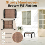 Patio Footstool Ottoman Outdoor Foot Rest - Image 4