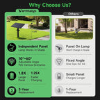 Solar Spot Lights Outdoor, Adjustable Angle Waterproof Landscape Spotlight - Image 6