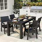 ZHUSI Patio Table and Chairs Set, Outdoor Table and Chairs, HDPE Outdoor Dining - Image 5