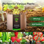 VIVOSUN 5-Pack 2 Gallons Grow Bags Heavy Duty Thickened Nonwoven Fabric Pots - Image 7