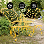 Plow & Hearth Weatherproof Butterfly Outdoor Bench | Holds Up to 300 lbs | - Image 4