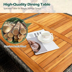 Tangkula 9 Piece Rattan Outdoor Dining Set - Image 7