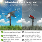 Solar Spot Lights Outdoor, Adjustable Solar Lights Outdoor Waterproof IP65 - Image 2