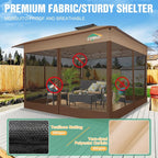 COBIZI 13x13 Pop Up Gazebos On Clearance Canopy Tent- Upgrade Metal Outdoor - Image 2