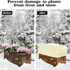 4 Pcs Rectangular Planter Box Cover Freeze Protection, Flower Box Covers Winter - Image 5