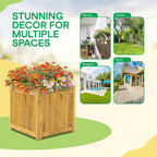 Idzo Acacia Wood Flower Planter Box - Image 8