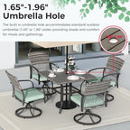 Pamapic 5-Piece Outdoor Dining Set - Image 4