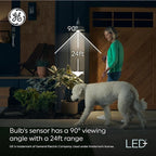 GE LED+ Motion LED Light Bulbs, PAR38 Outdoor Security Floodlights, Warm White - Image 3
