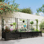 Outsunny Planter Box with Trellis, 35.4 x 15.7 x 47.2 inch Raised Garden Bed - Image 6