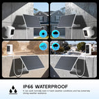 Solar Panel for Ring Camera, 2 Pack 6W Solar Charger Compatible - Image 4