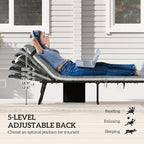 Outsunny Chaise Lounge Chair Outdoor Set of 2, 5-Position Adjustable Outdoor - Image 4