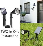 MEIHONG Solar Spot Lights Outdoor, Warm White LED Landscape Lamp Dusk to Dawn - Image 6