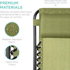 Best Choice Products Set of 2 Adjustable Steel Mesh Zero Gravity Lounge Chair - Image 6