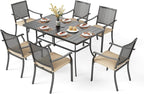 PHI VILLA 7 Pieces Outdoor Dining Set by PHIVILLAThepioneerofcomfortablehouseholdsupplies