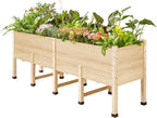 AMERLIFE 7x2 Ft Raised Garden Bed, 16 Inch Depth Featuring Legs, Drainage Holes - Image 9